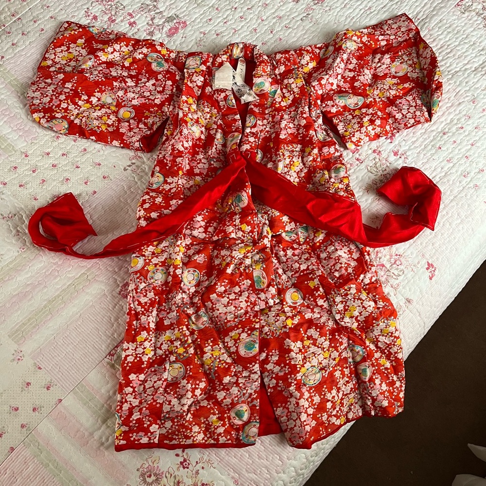 Kids Vintage Asian/Japanese Kimono/Robe